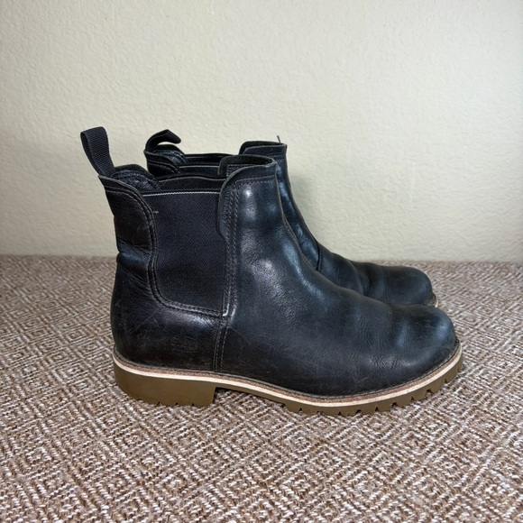 Chaco Shoes - CHACO Womens Black Leather Pull On Ankle Boots Sz 8.5 Comfy Casual Nice Break In